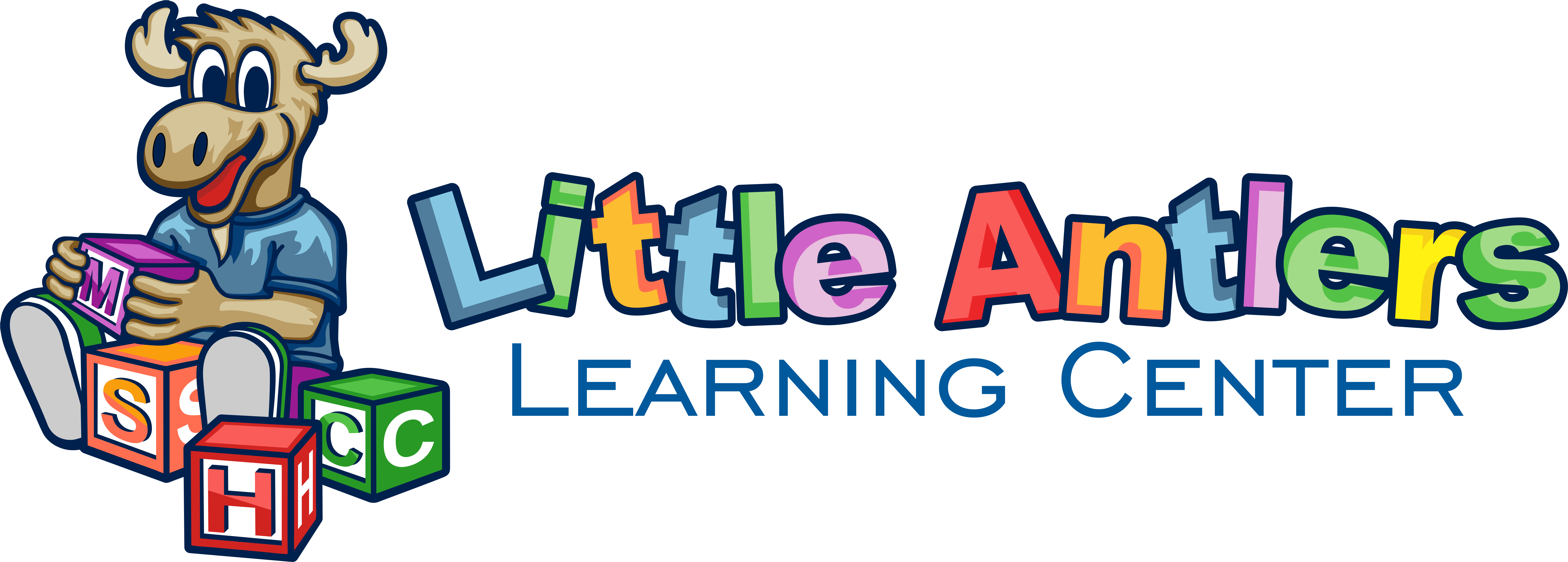 Little Antlers Learning Center Logo Featuring Max the Moose